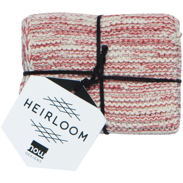 Knit Heirloom Dishcloth Clay