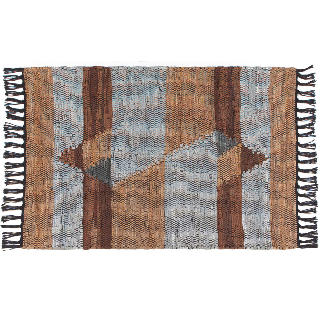 Rowan Leather Chindi Rug