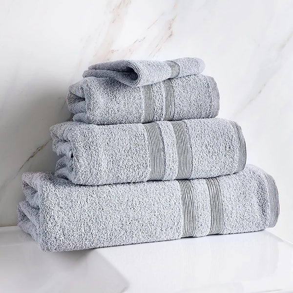 Moda At Home Allure Cotton Face Towel, in marble grey, in set.