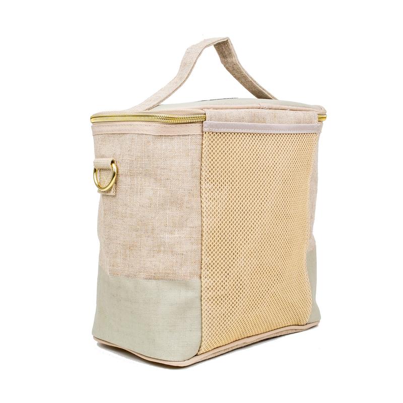 Cement Linen Lunch Bag