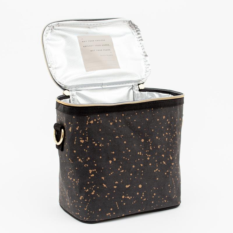 Gold Splatter Paper Lunch Bag