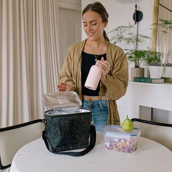 Gold Splatter Paper Lunch Bag