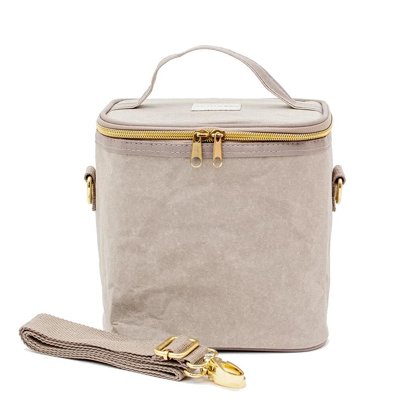 Stone Grey Paper Lunch Bag