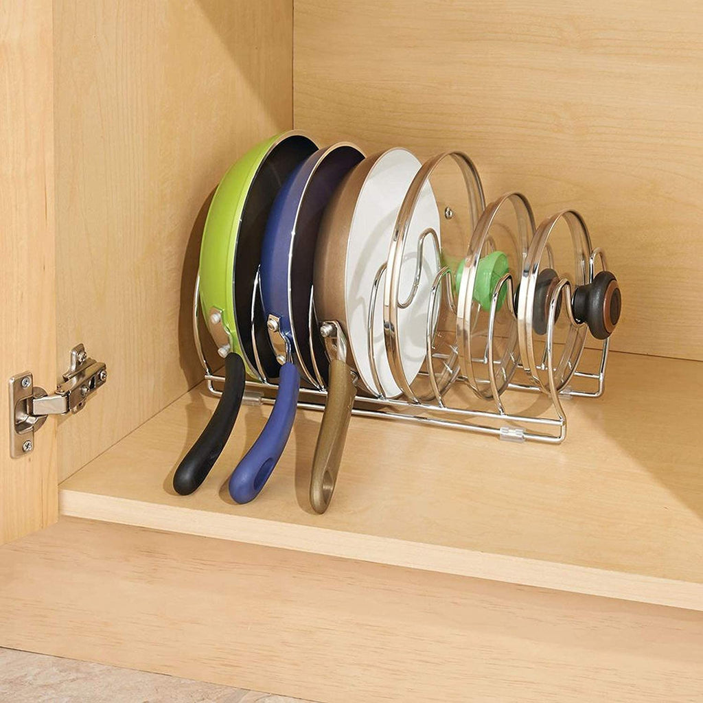 Idesign Classico Cookware Organizer, in use.