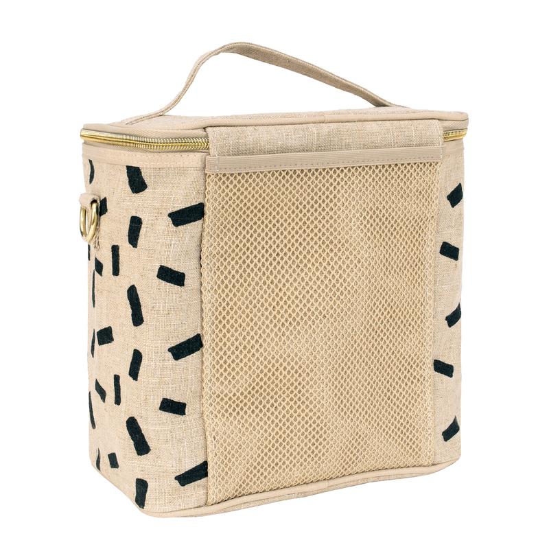 Block Linen Lunch Bag
