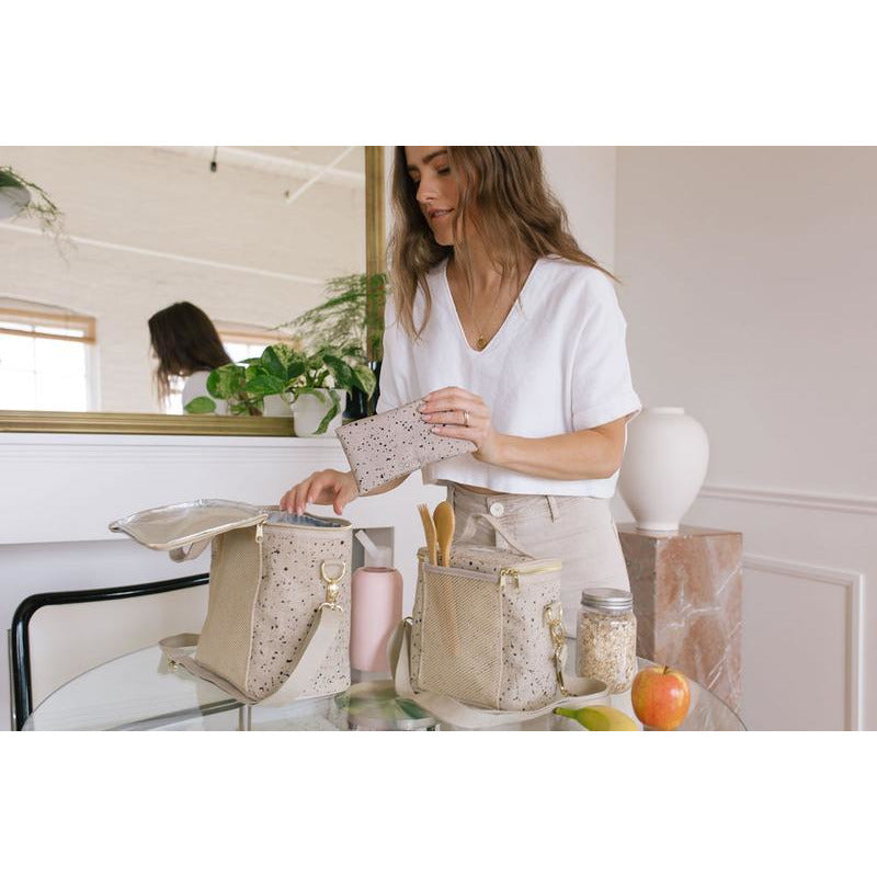 Splatter Linen Lunch Bag
