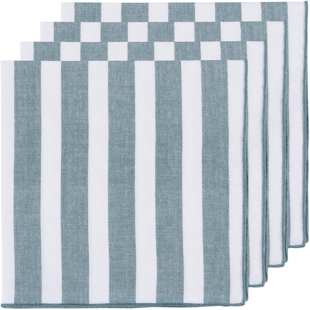 Caban Stripe Napkin Set - Lagoon