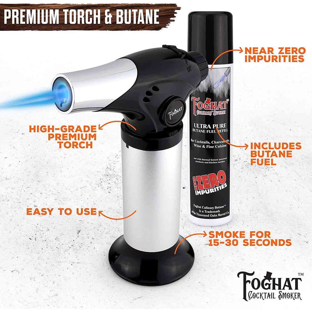 Foghat Cocktail Smoker Kit torch and butane