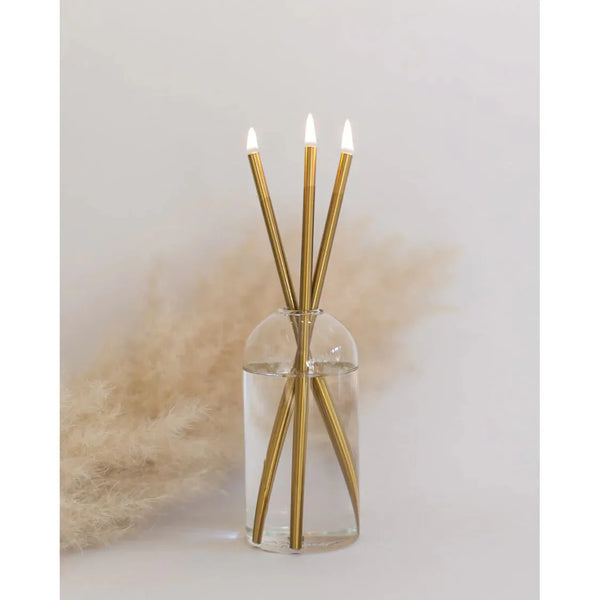 Everlasting Candle - Gold styled