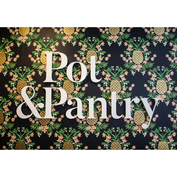 Pot & Pantry sign to find instructors