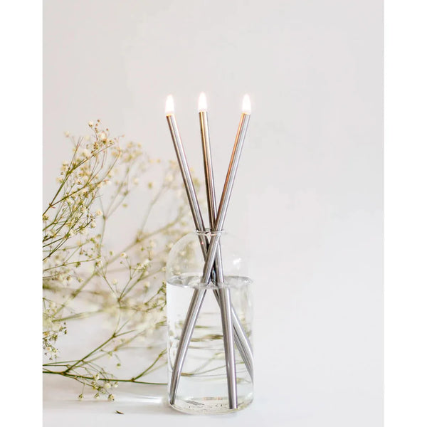 Everlasting Candle - Silver styled