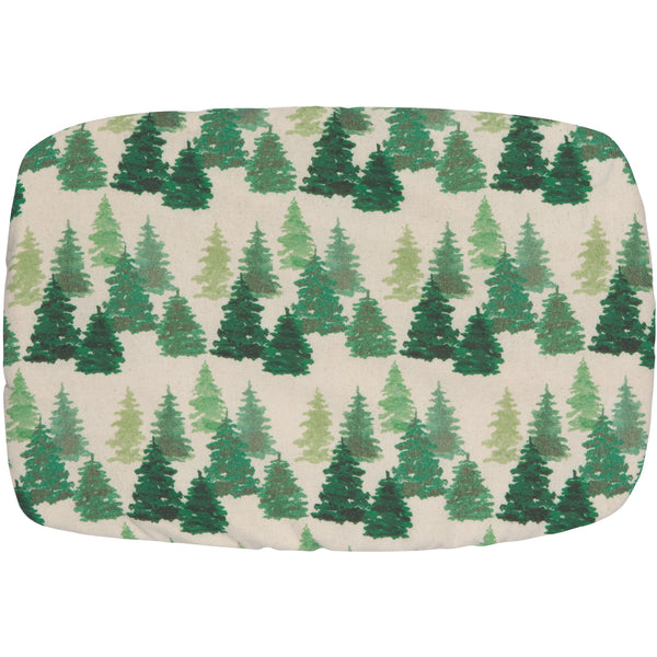 Baking dish cover in woods