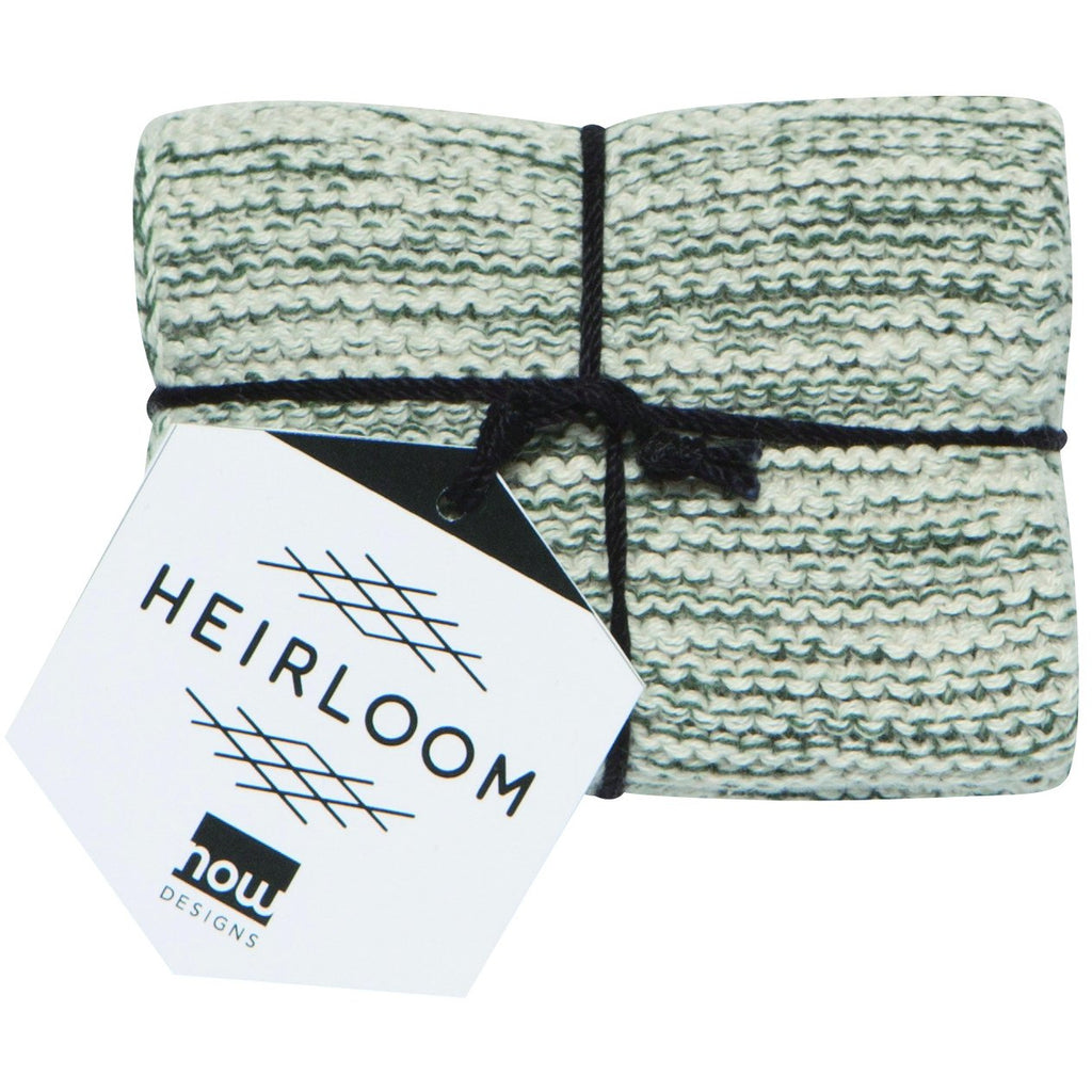 Knit Heirloom Dishcloth Jade