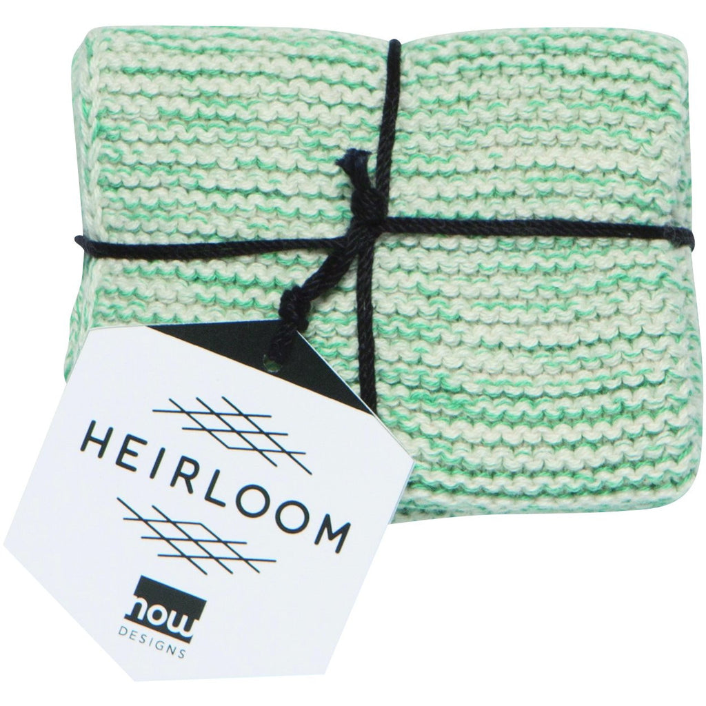 Knit Heirloom Dishcloth Lagoon