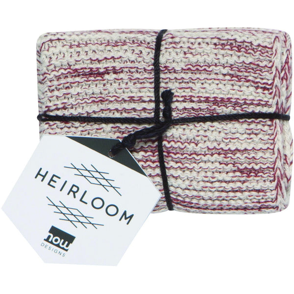 Knit Heirloom Dishcloth Wine