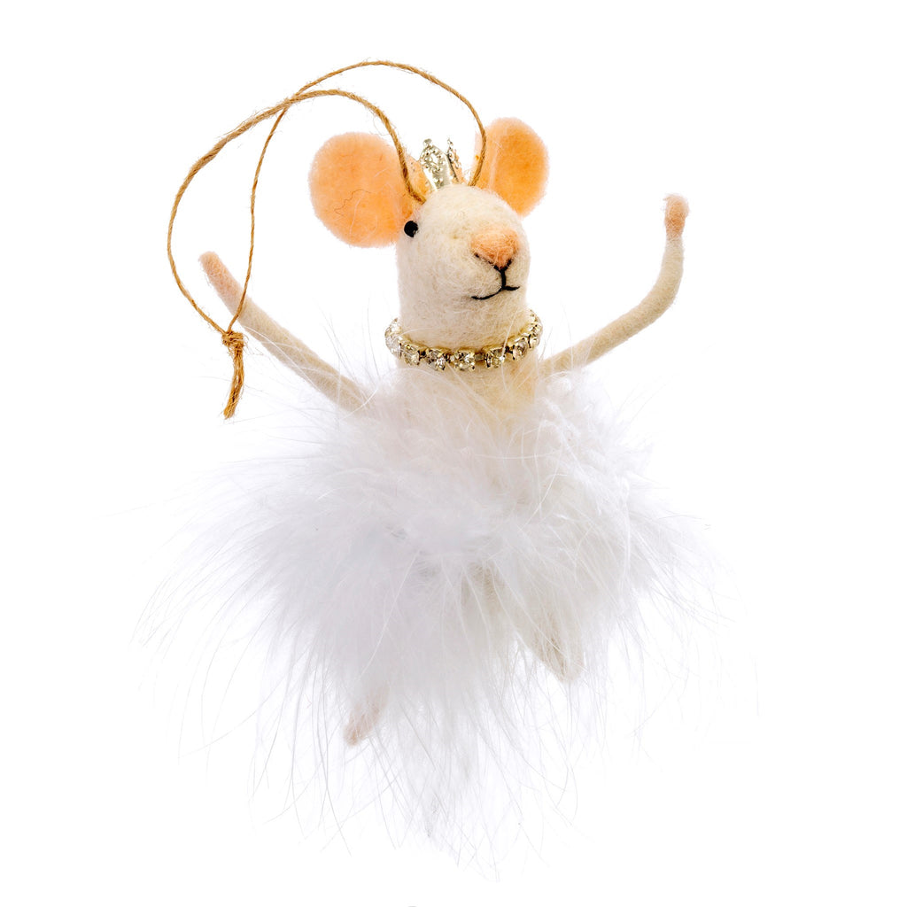 Ornament White Swan Mouse