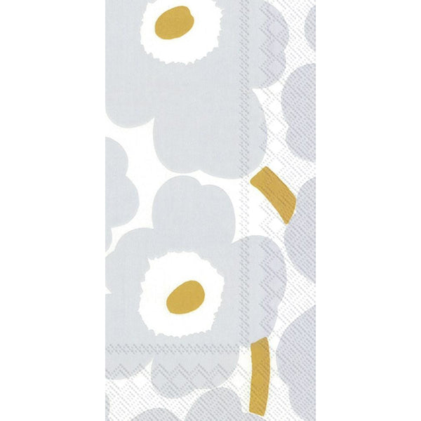 UNIKKO White Silver Dinner Napkins
