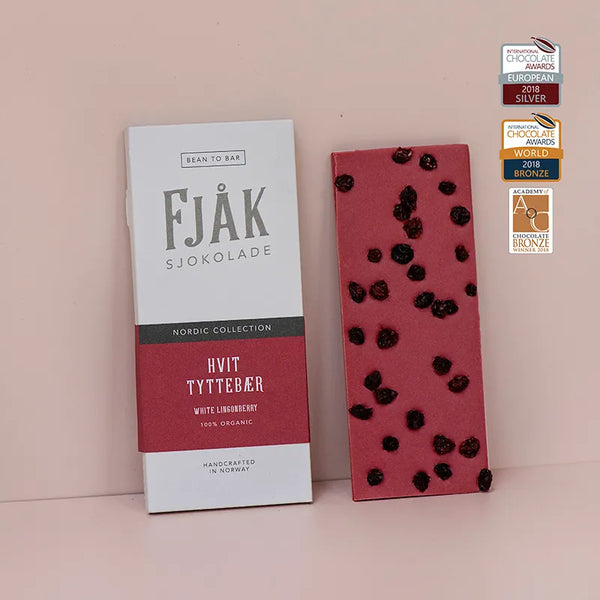 Fjak White Chocolate with Lingonberry
