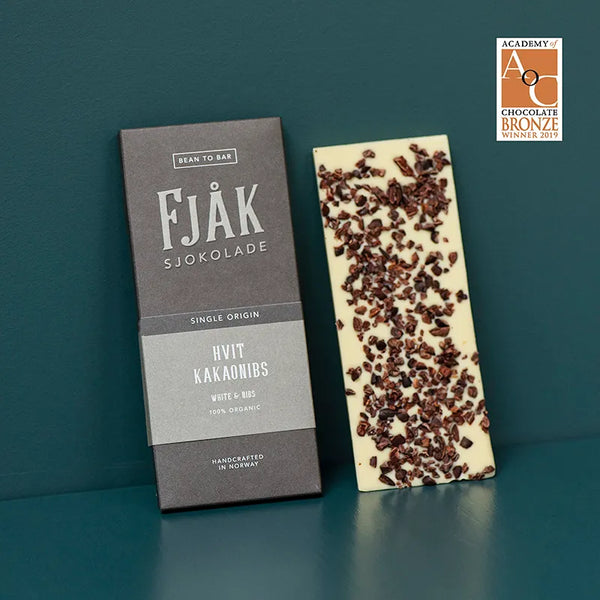 Fjak White Chocolate with Nibs