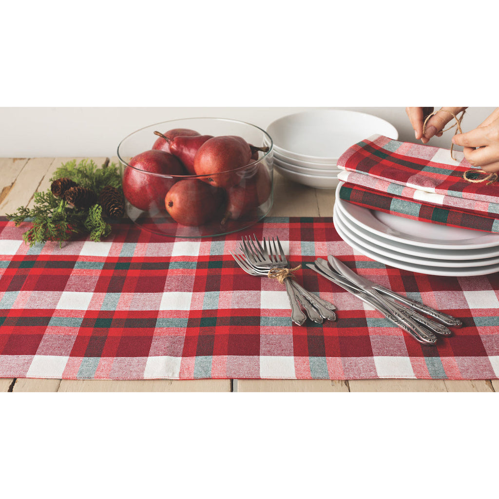 Danica Now Designs Tannenbaum Table Runner, on table