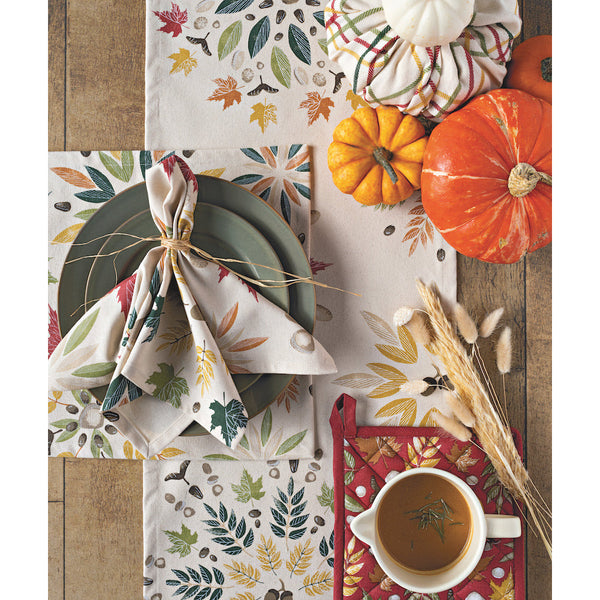 Danica Now Designs Fall Foliage Table Runner, laid out.