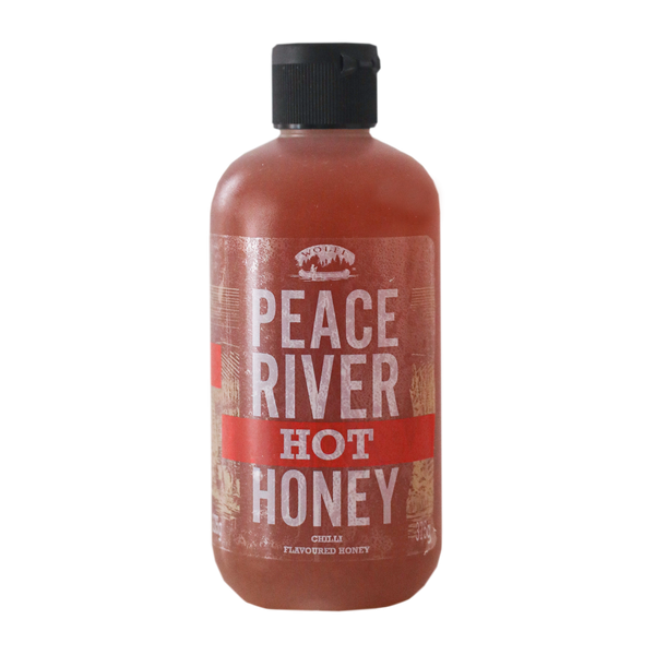 Peace River Honey Hot Honey, close up.