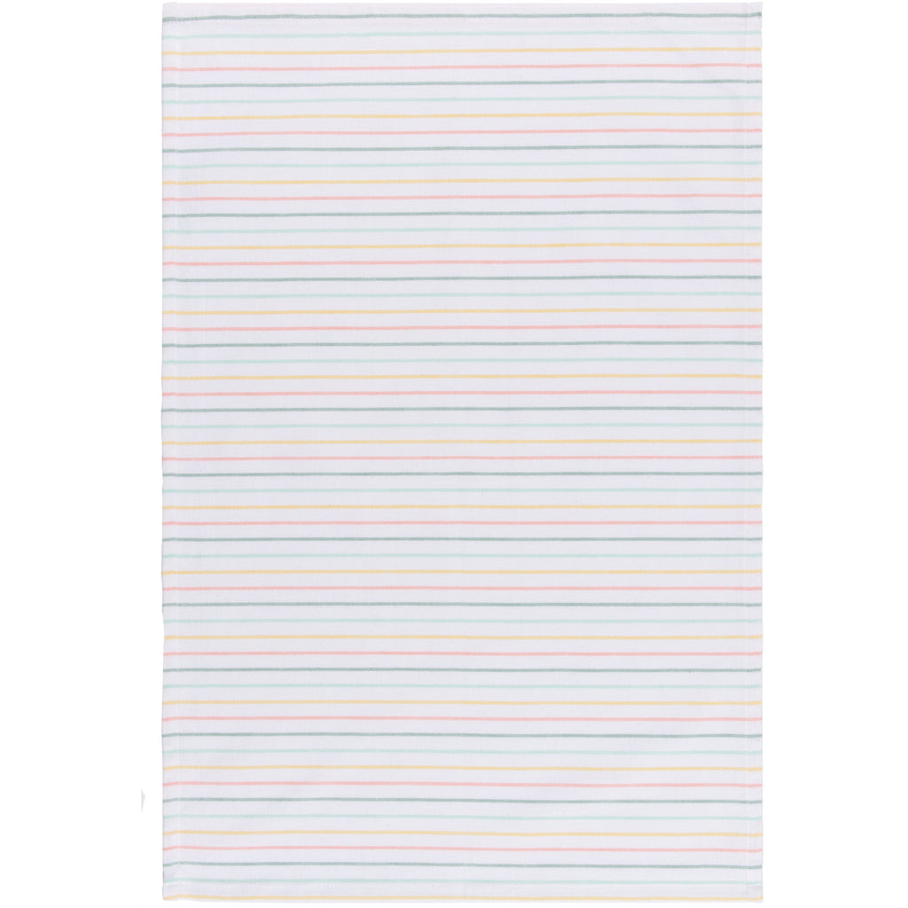 Assorted Tea Towels - Bees & Butterflies stripes
