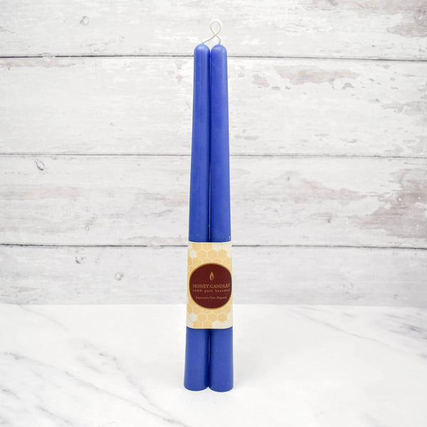 Honey Candles Blue Tapered Candles