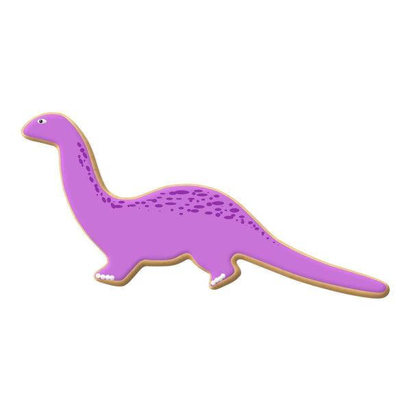 Apatosaurus Dinosaur Cookie Cutter decorated