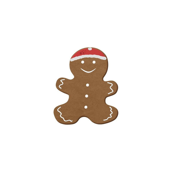 Mini Gingerbread Man Cookie Cutter decorated