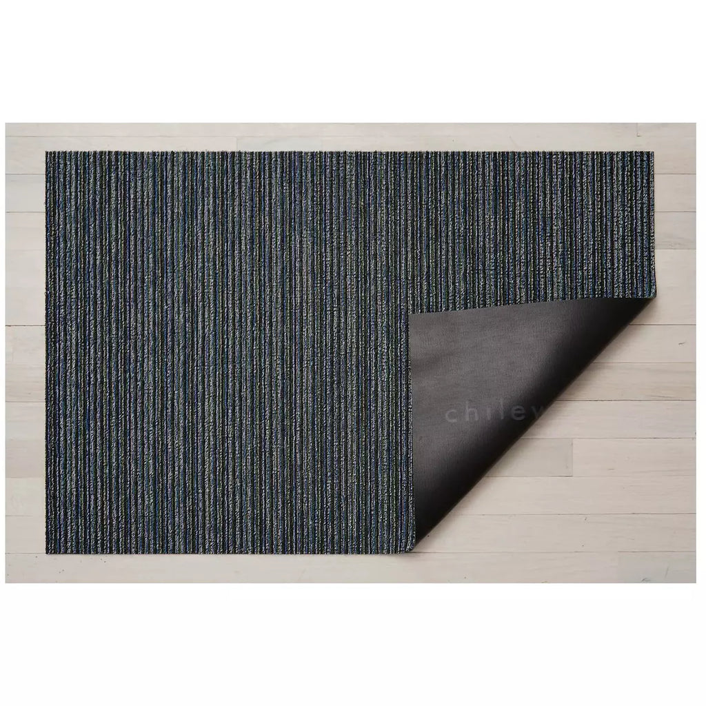 Chilewich Skinny Stripe Rug 36x60 in Forest