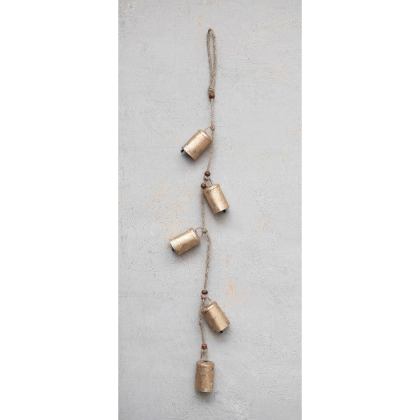 Jute Hanger with Bells and Beads - lifestyle