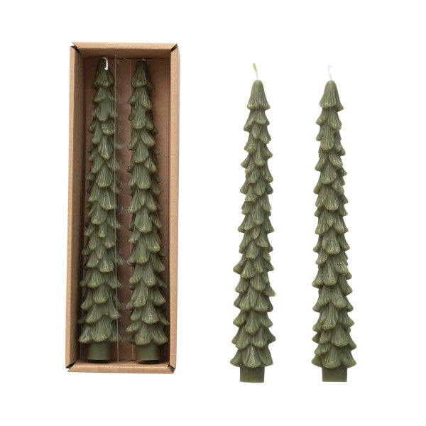 Tall Evergreen Tree Candles