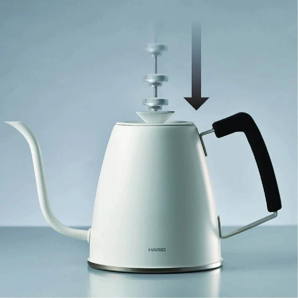 Hario Smart Kettle How-To for thermometer insertion.