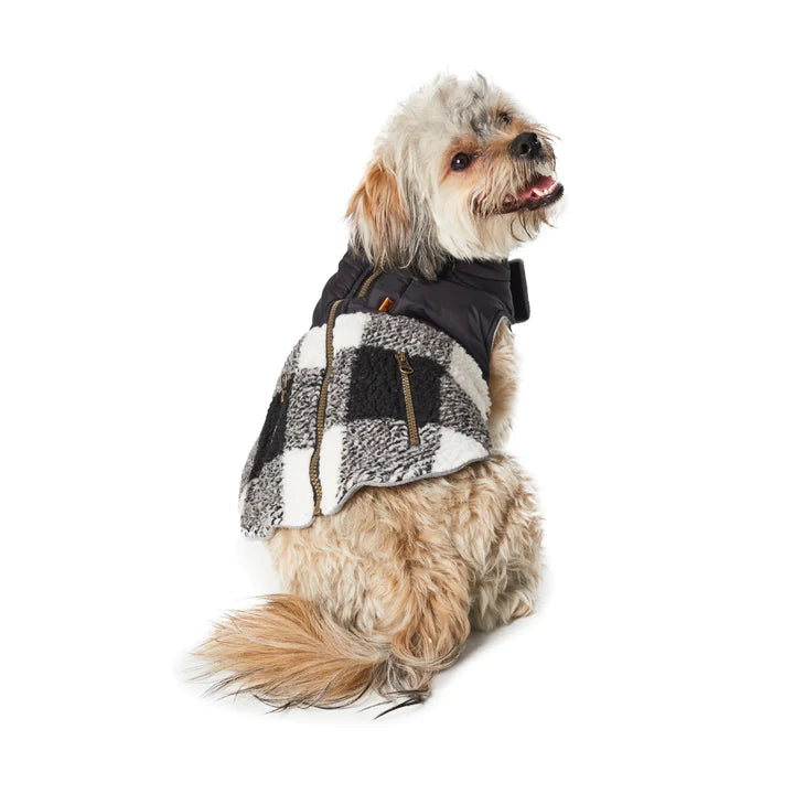 Hotel Doggy B&W Sherpa Jacket - XSmall