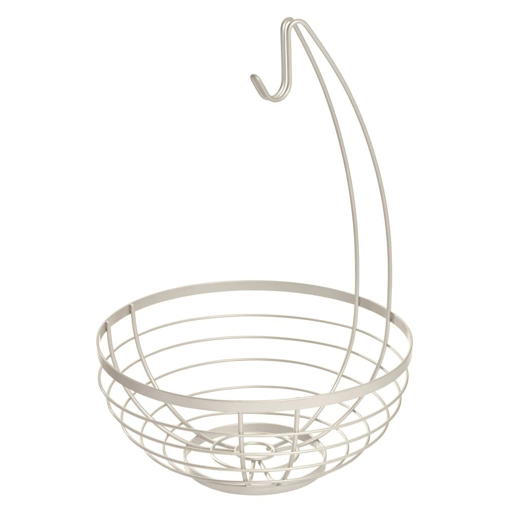 IDesign Austin Wire Fruit Basket with Hanger, close up.