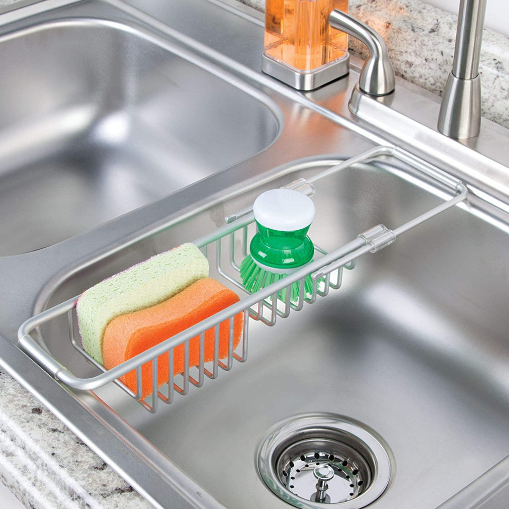 Idesign Metro Over Sink Caddy in use.