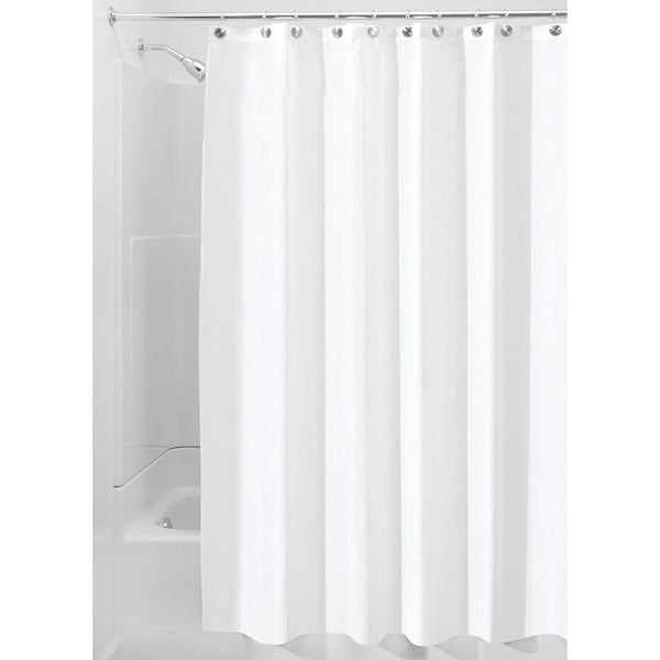 Idesign Poly Shower Curtain Liner in White