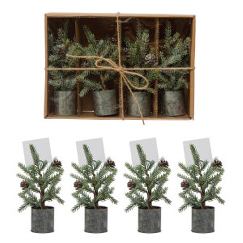 Creative Placecard Holders, Pinecones and Pine Trees