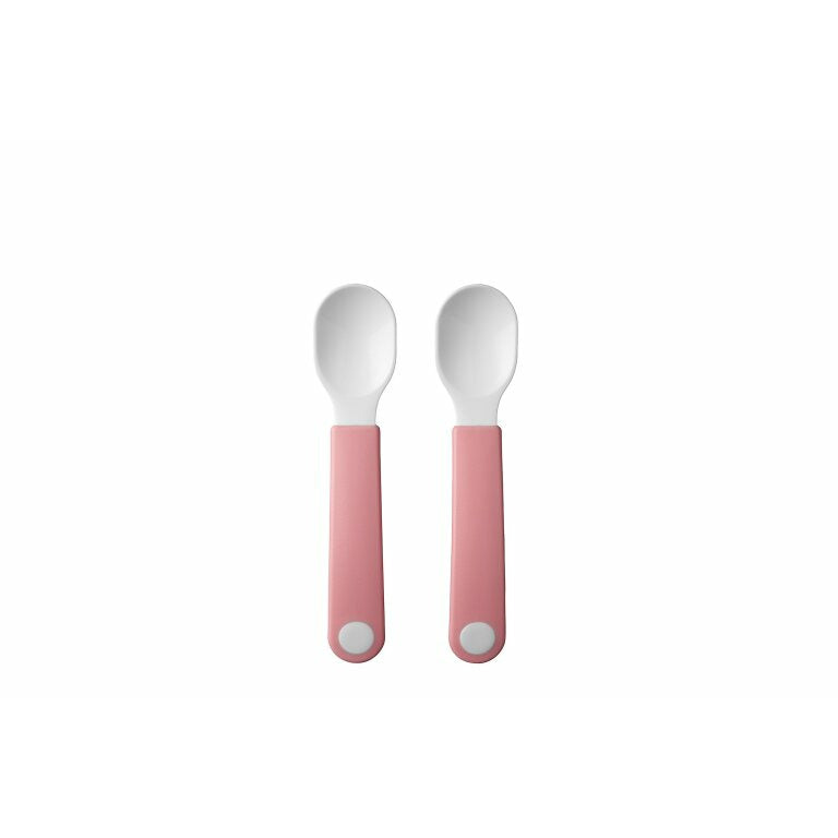 Mepal MIO Trainer Spoon Set in pink.