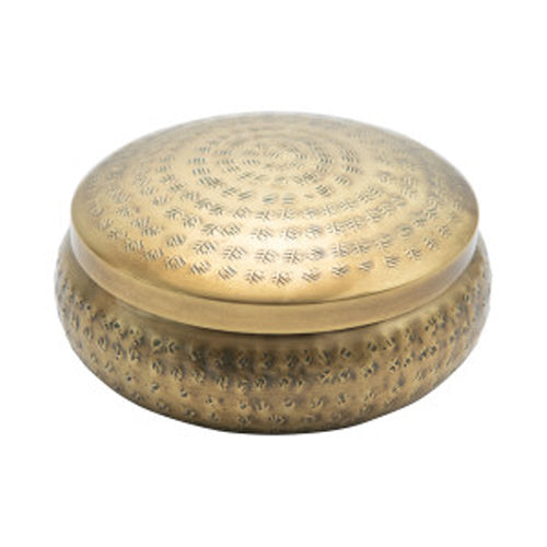Creative Brass Hammered Container