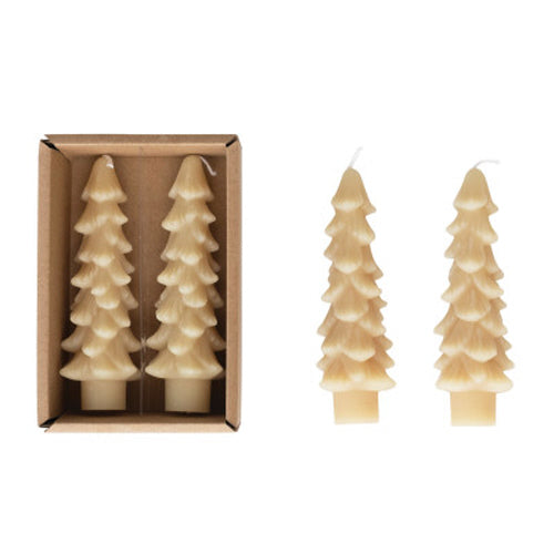 Creative Tree Shaped Candle in Eggnog Colour