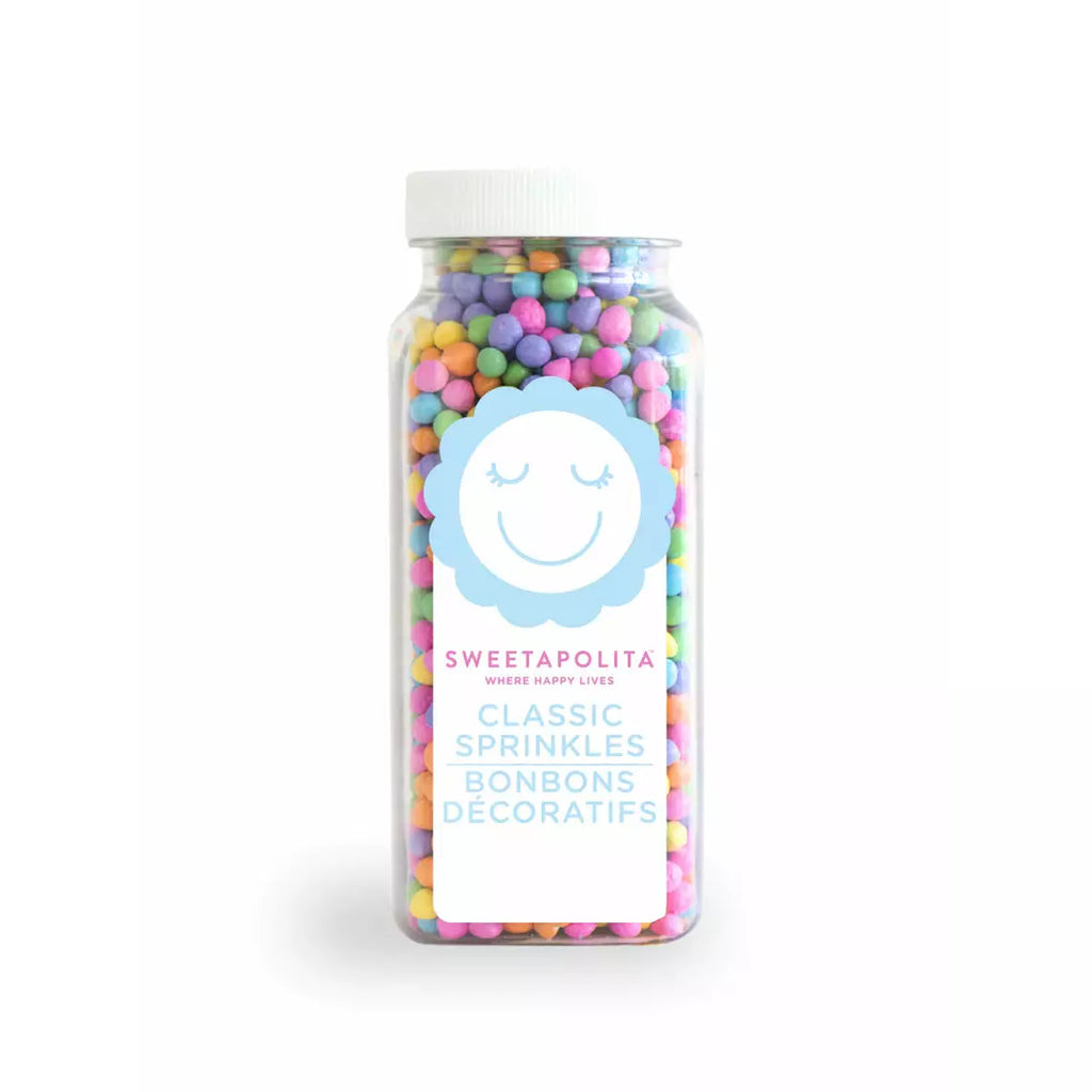 Pastel Chip Bits sprinkles in the Sweetapolita 4oz. bottle.