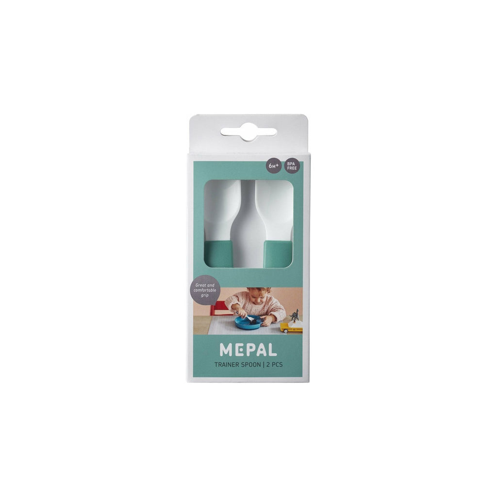 MIO Trainer spoon set in turquoise.