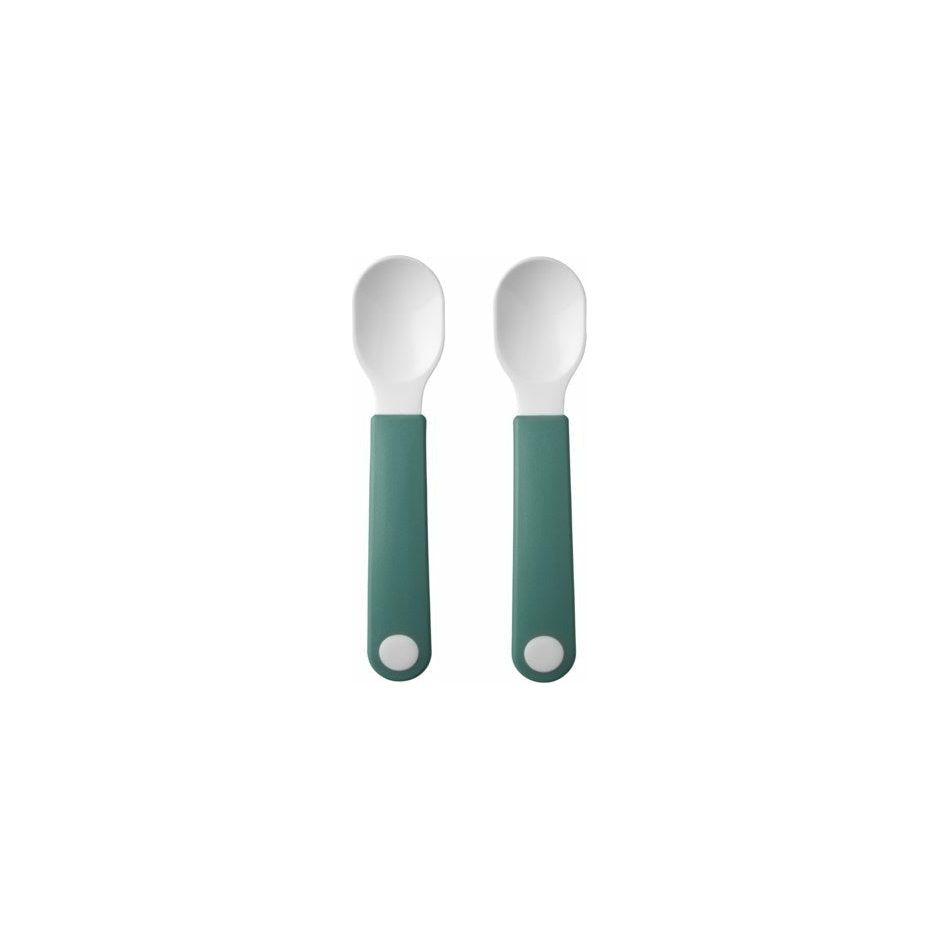 MIO Trainer spoon set in turquoise.